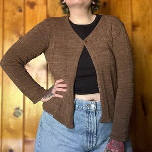 Talbots Single Button Cardigan